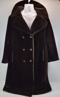 D) Vintage Mob Wife Era Beautation Lou Nierenberg Creation Women Brown Fur Coat